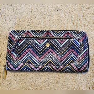Geometric Chevron Full Size Wallet